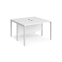 Maestro 25 bench back to back straight desks 1200mm