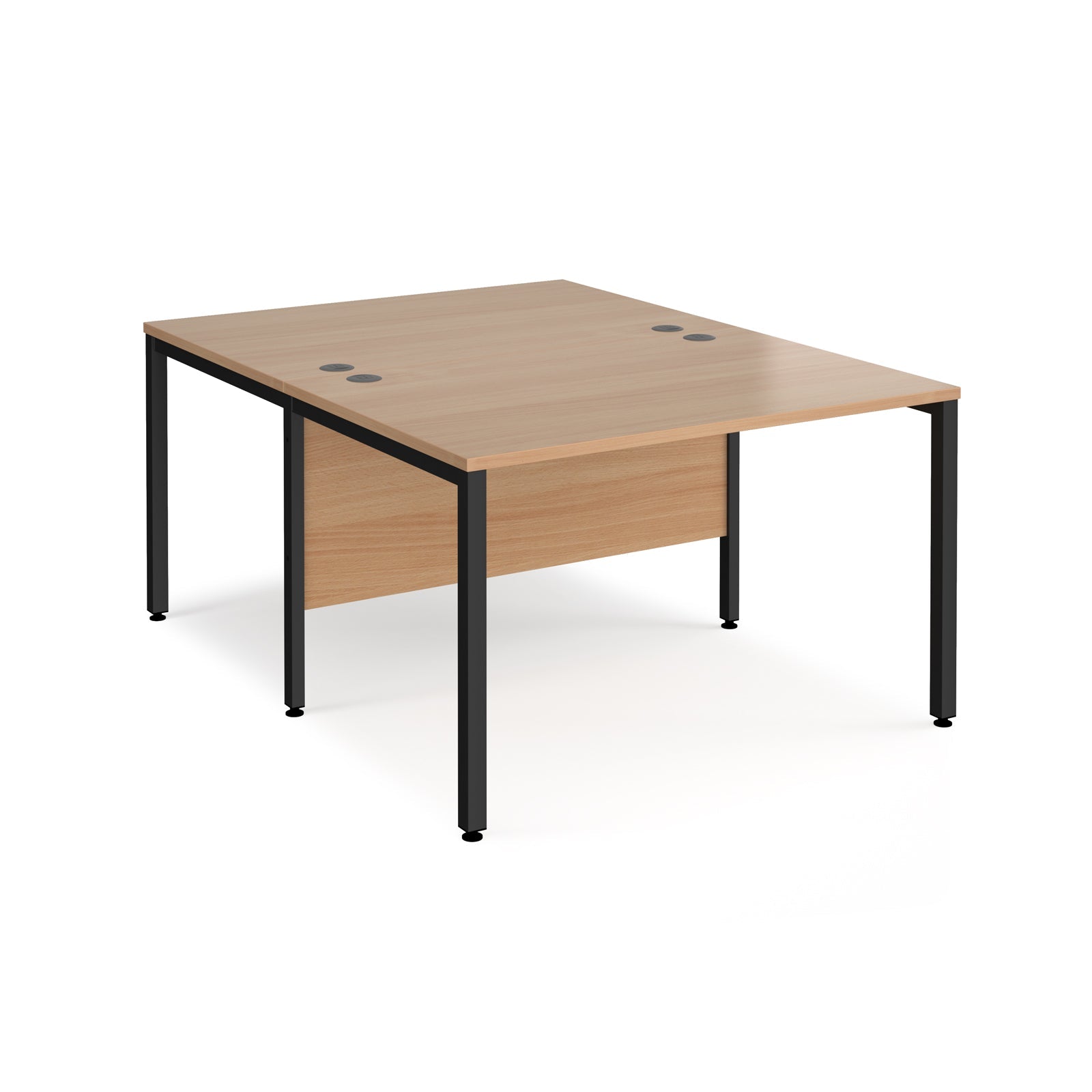 Maestro 25 bench back to back straight desks 1600mm