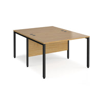 Maestro 25 bench back to back straight desks 1600mm