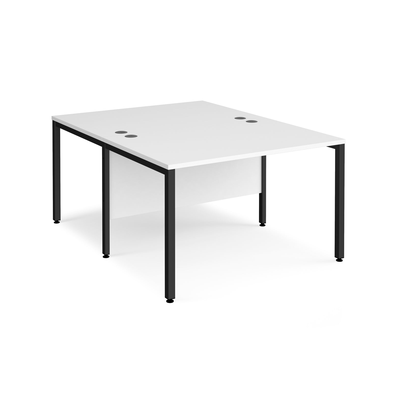 Maestro 25 bench back to back straight desks 1600mm