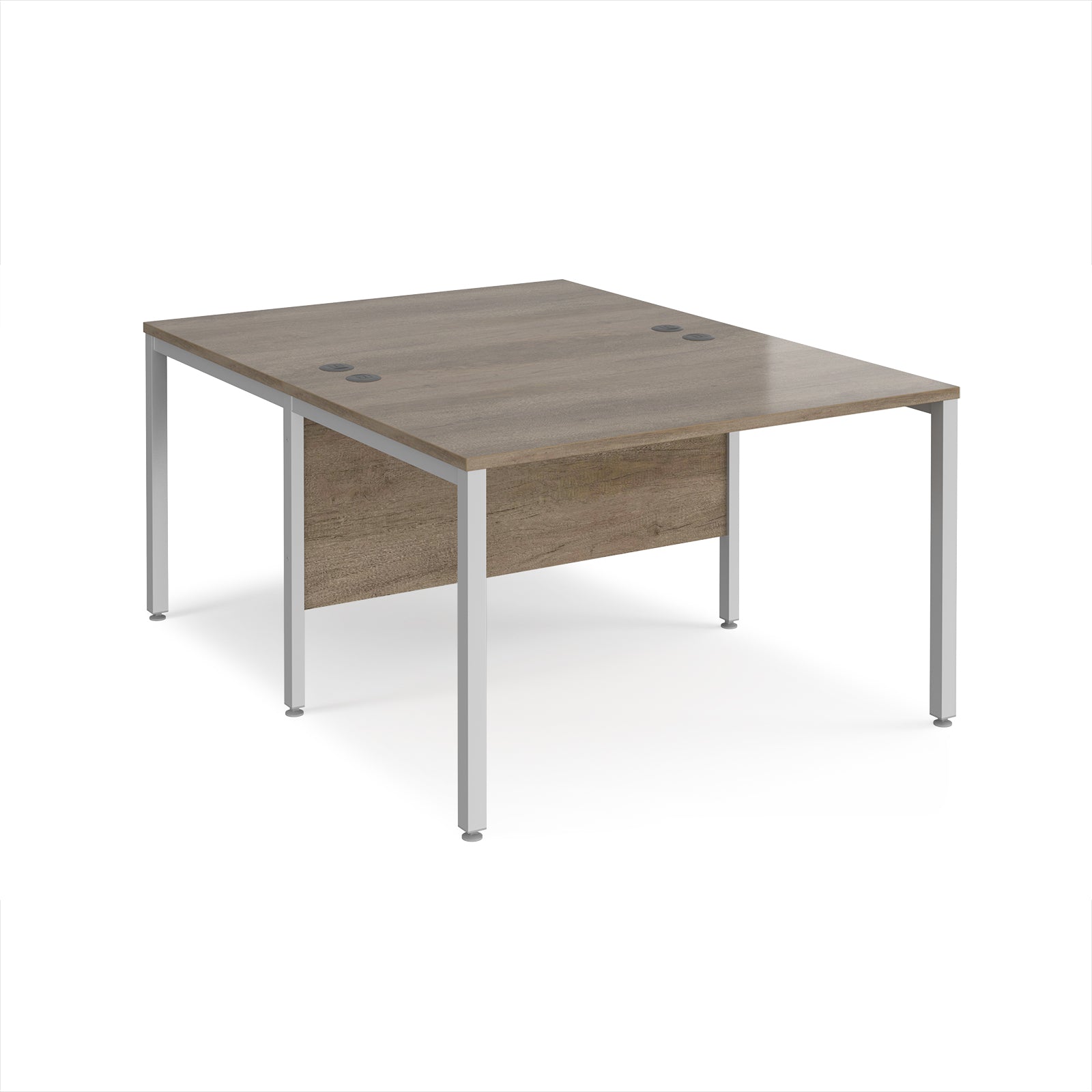 Maestro 25 bench back to back straight desks 1600mm