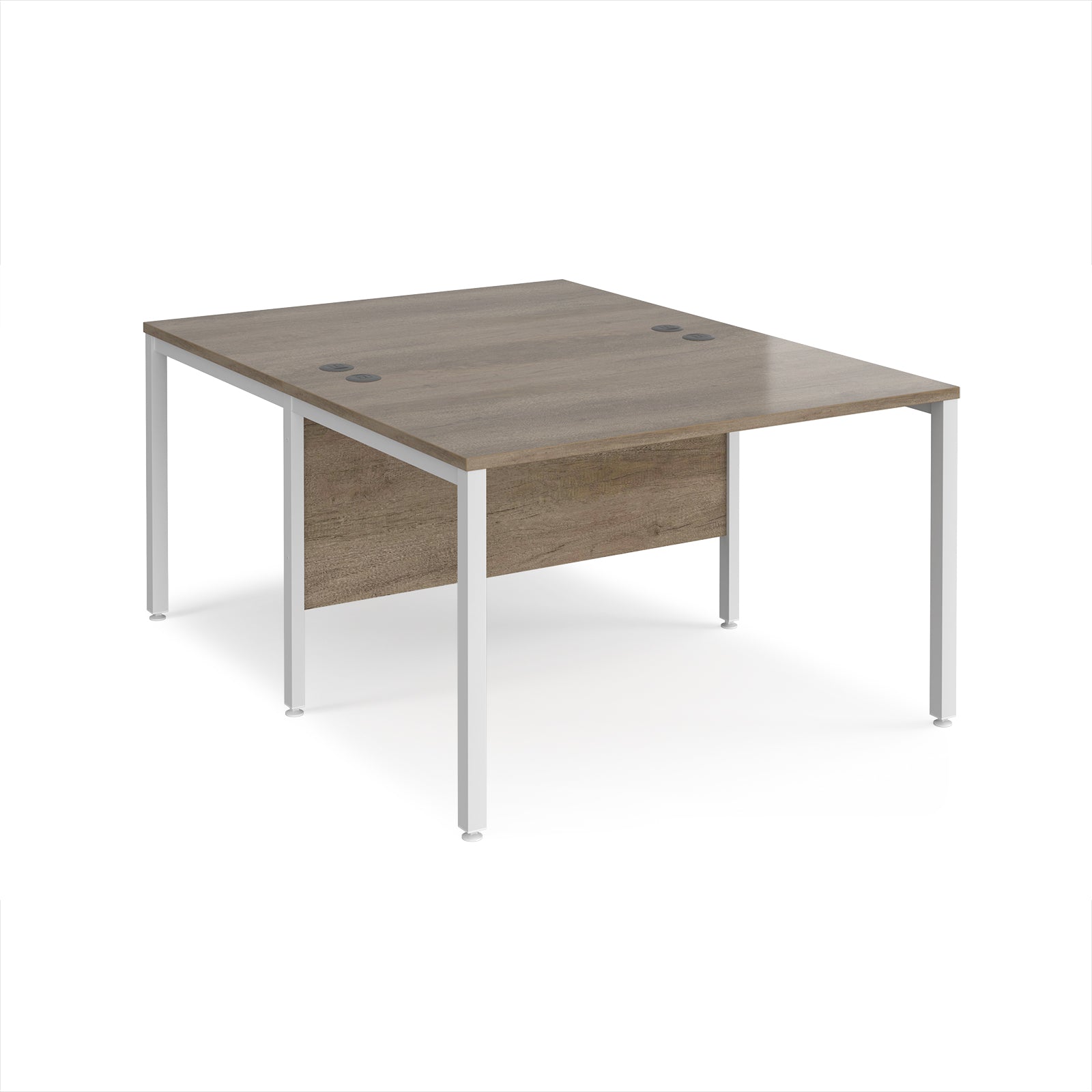 Maestro 25 bench back to back straight desks 1600mm
