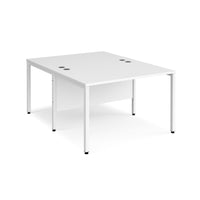 Maestro 25 bench back to back straight desks 1600mm
