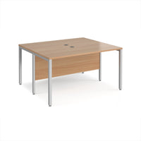 Maestro 25 bench back to back straight desks 1200mm