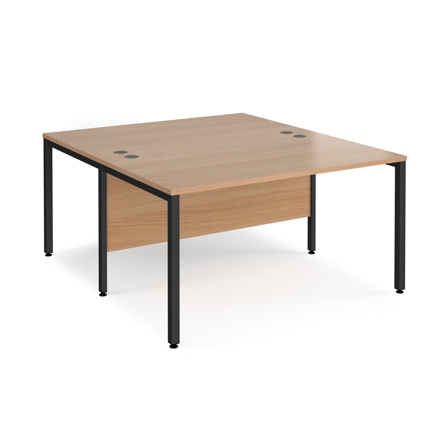 Maestro 25 bench back to back straight desks 1600mm