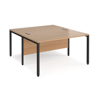 Maestro 25 bench back to back straight desks 1600mm