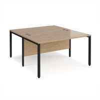Maestro 25 bench back to back straight desks 1600mm