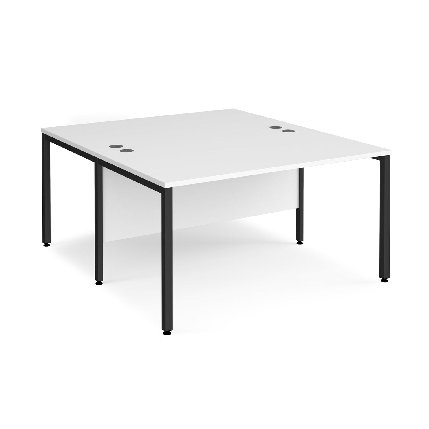 Maestro 25 bench back to back straight desks 1600mm