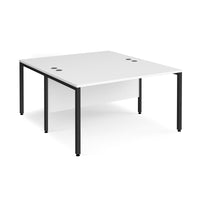 Maestro 25 bench back to back straight desks 1600mm