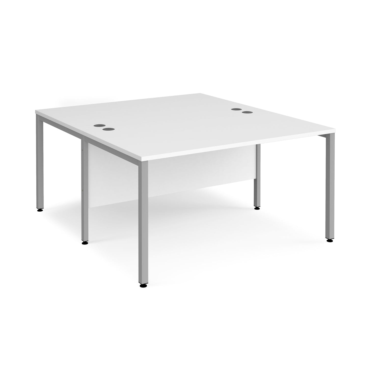 Maestro 25 bench back to back straight desks 1600mm