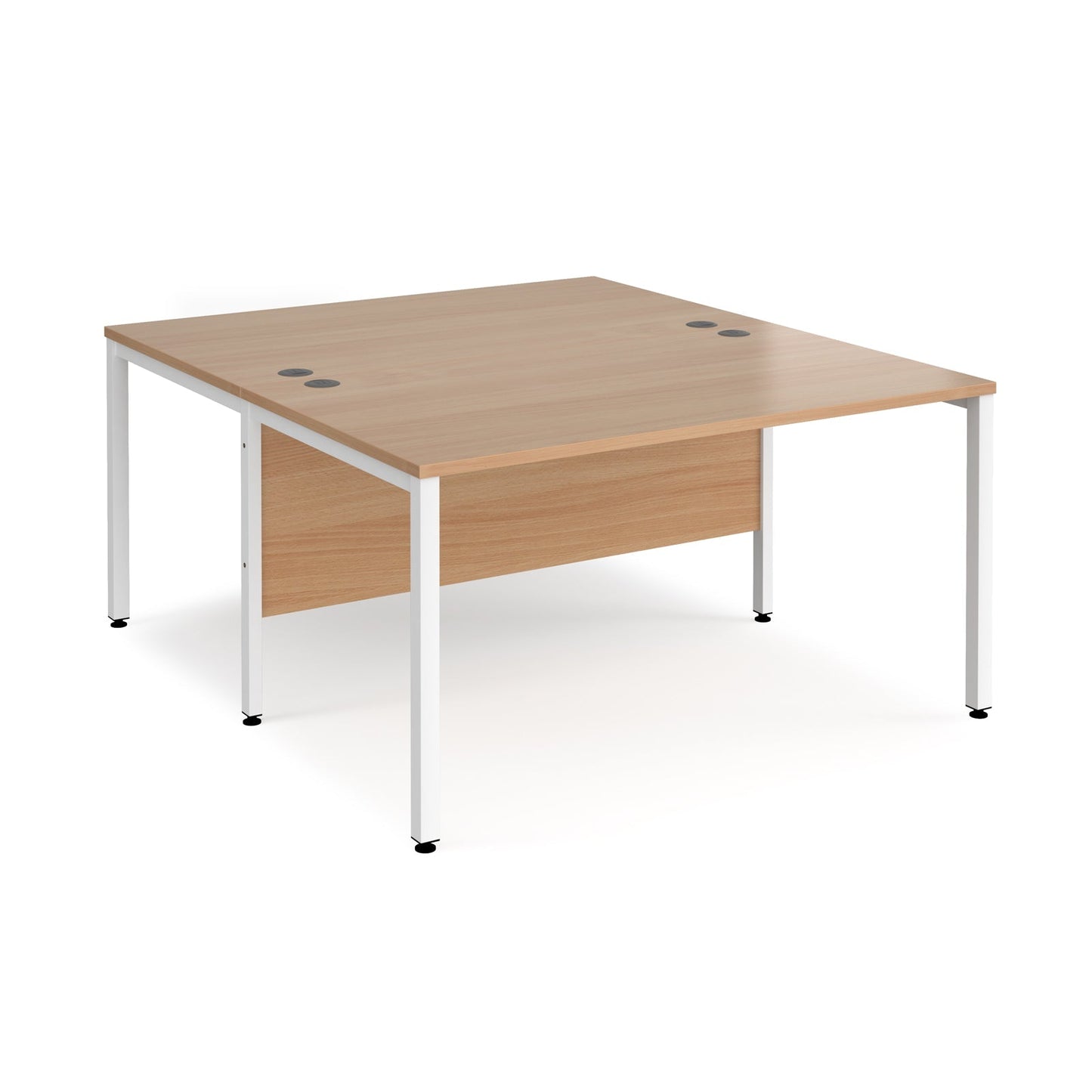 Maestro 25 bench back to back straight desks 1600mm