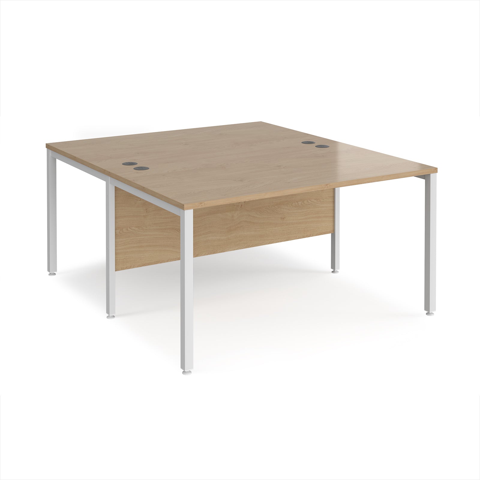 Maestro 25 bench back to back straight desks 1600mm