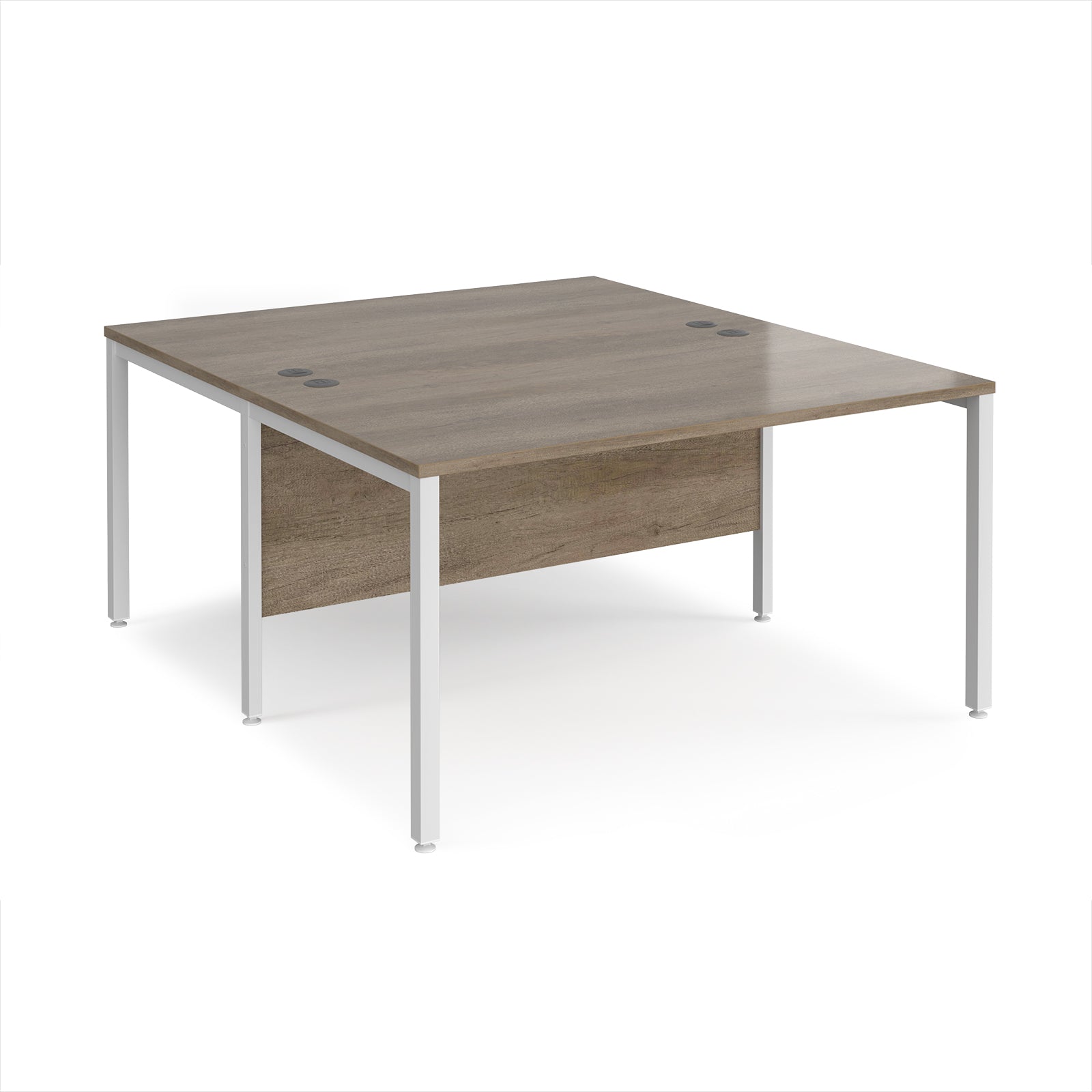 Maestro 25 bench back to back straight desks 1600mm