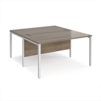 Maestro 25 bench back to back straight desks 1600mm