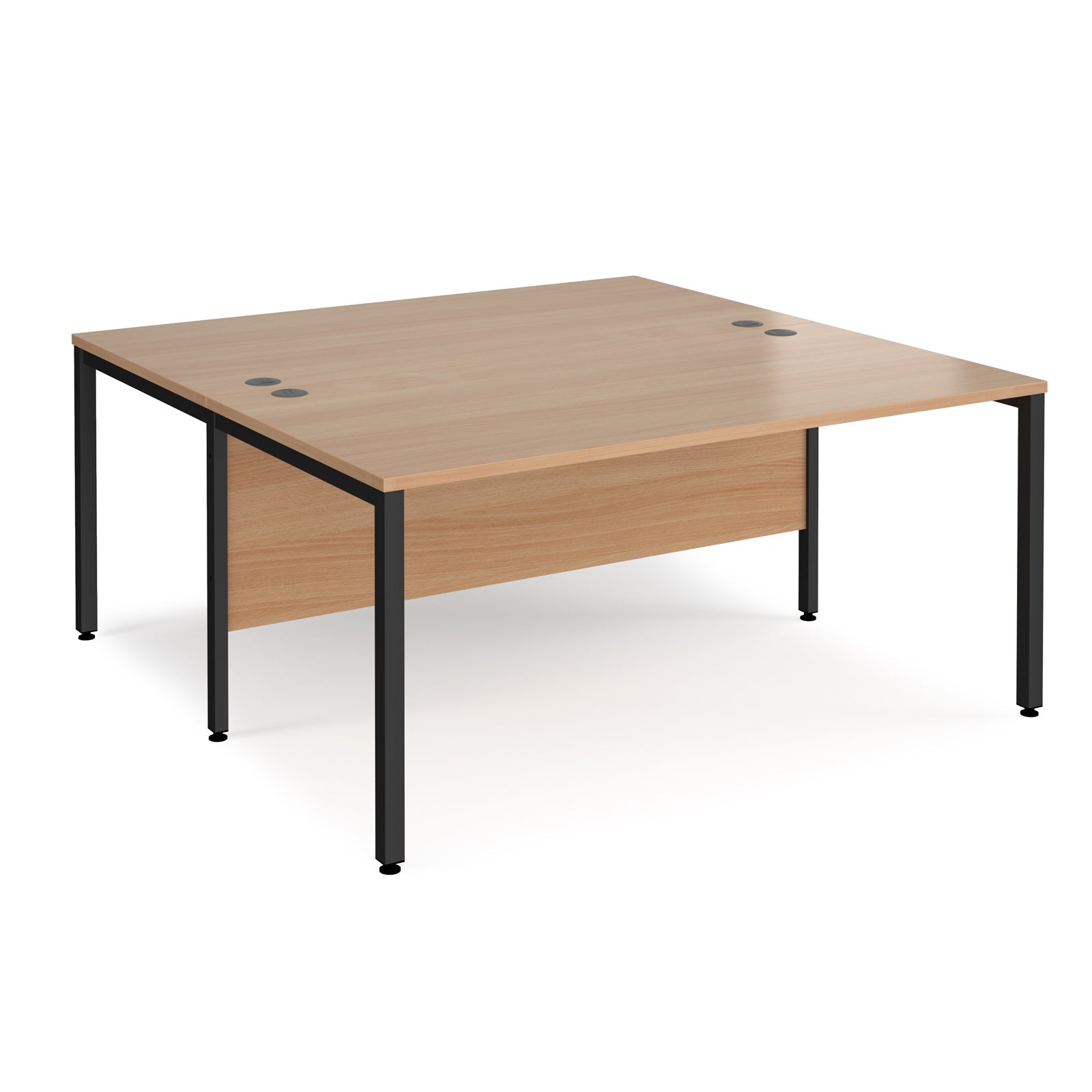 Maestro 25 bench back to back straight desks 1600mm