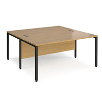 Maestro 25 bench back to back straight desks 1600mm