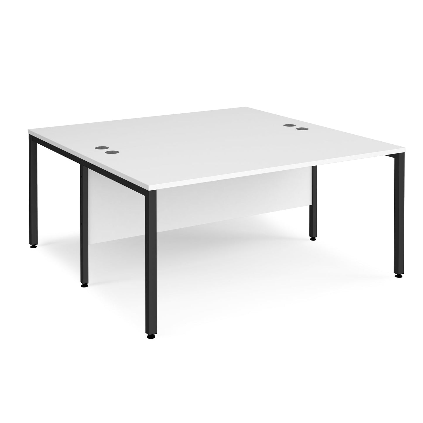 Maestro 25 bench back to back straight desks 1600mm