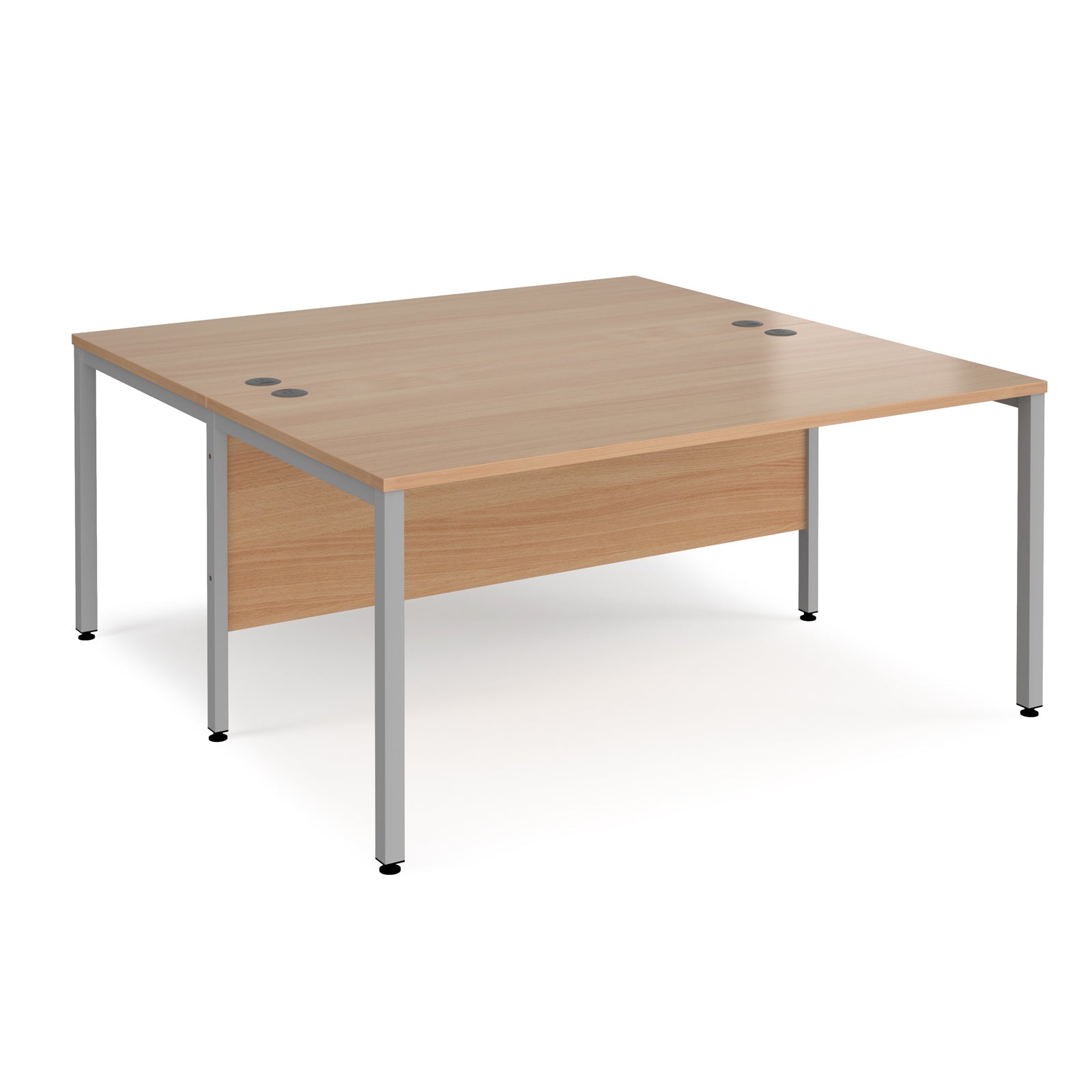 Maestro 25 bench back to back straight desks 1600mm