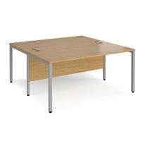 Maestro 25 bench back to back straight desks 1600mm