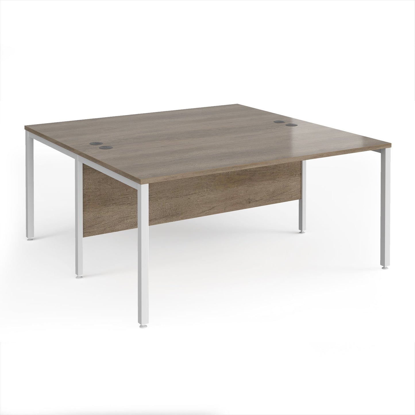 Maestro 25 bench back to back straight desks 1600mm