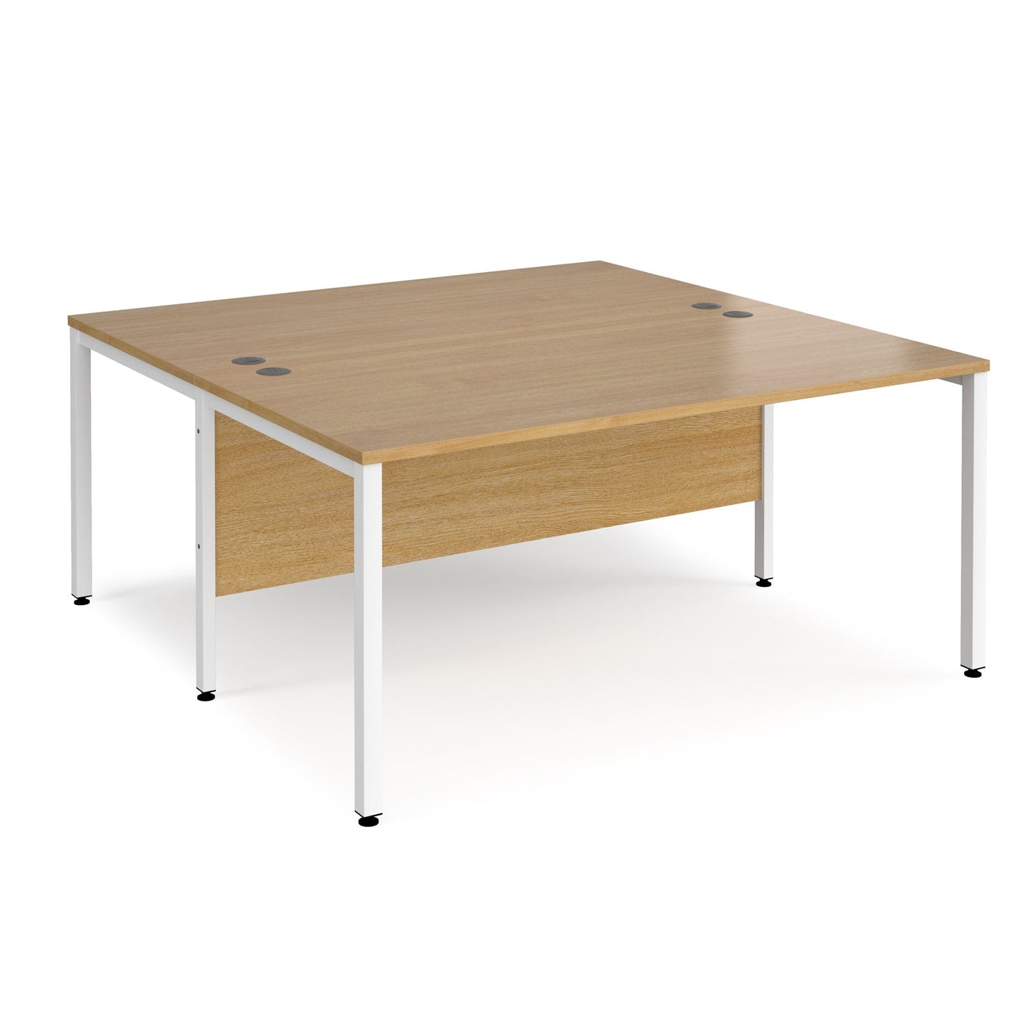 Maestro 25 bench back to back straight desks 1600mm