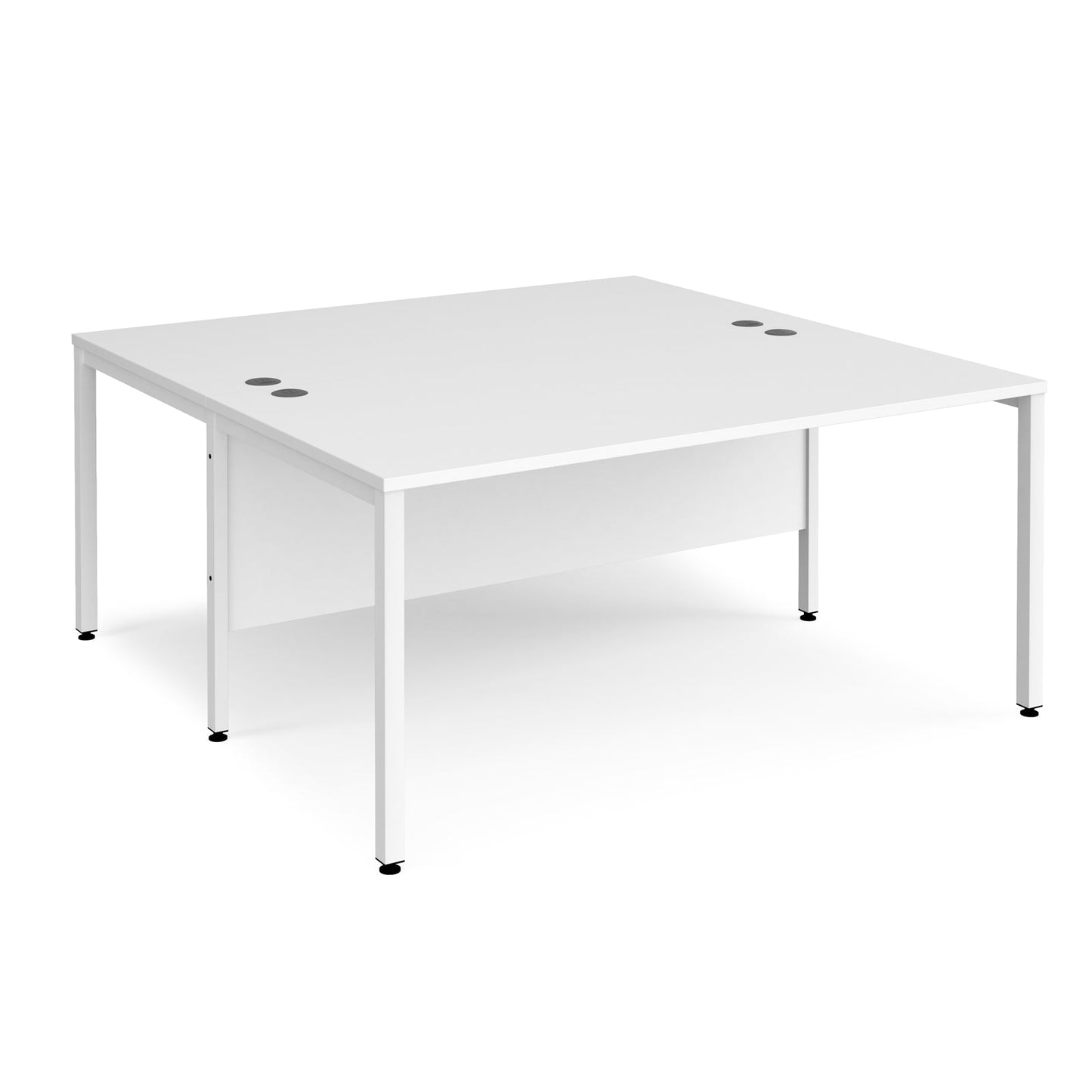 Maestro 25 bench back to back straight desks 1600mm