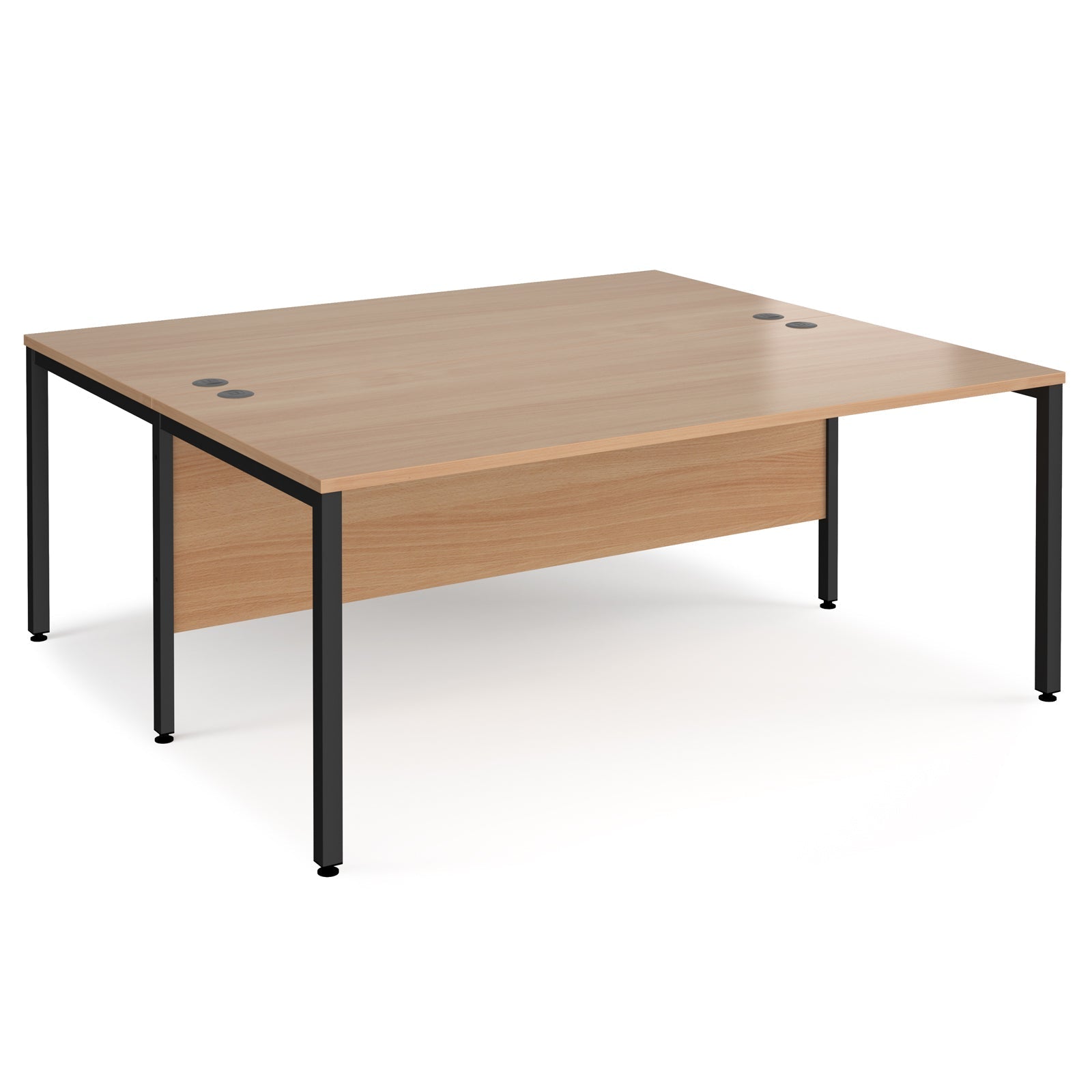 Maestro 25 bench back to back straight desks 1600mm