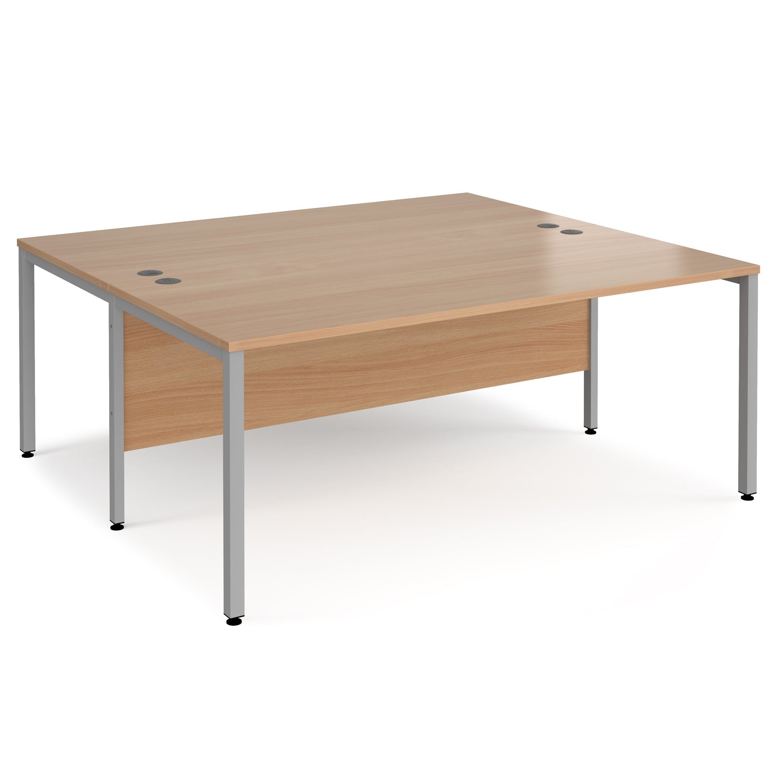 Maestro 25 bench back to back straight desks 1600mm