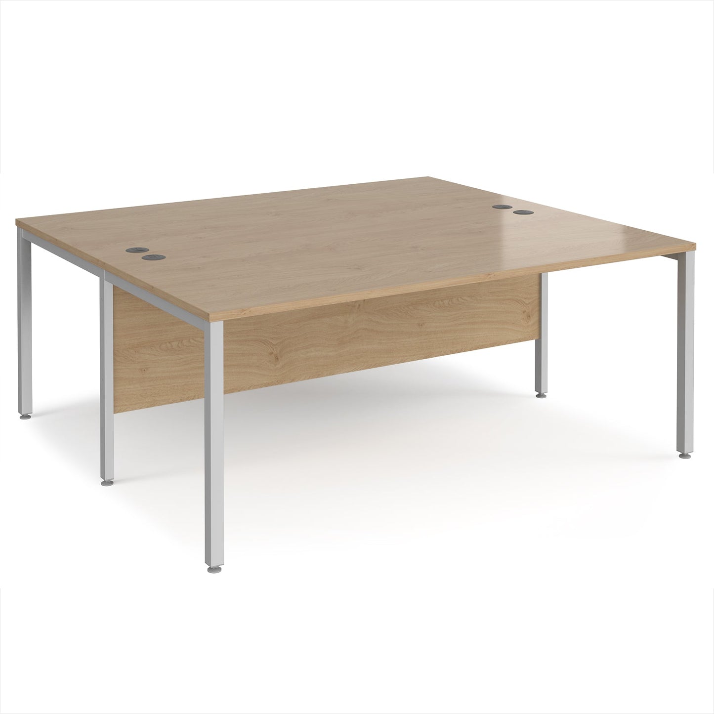 Maestro 25 bench back to back straight desks 1600mm