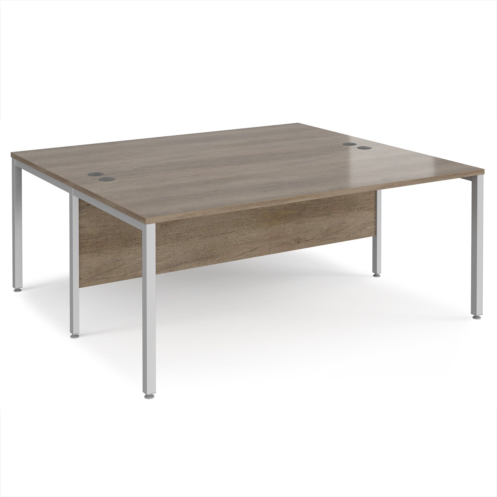 Maestro 25 bench back to back straight desks 1600mm