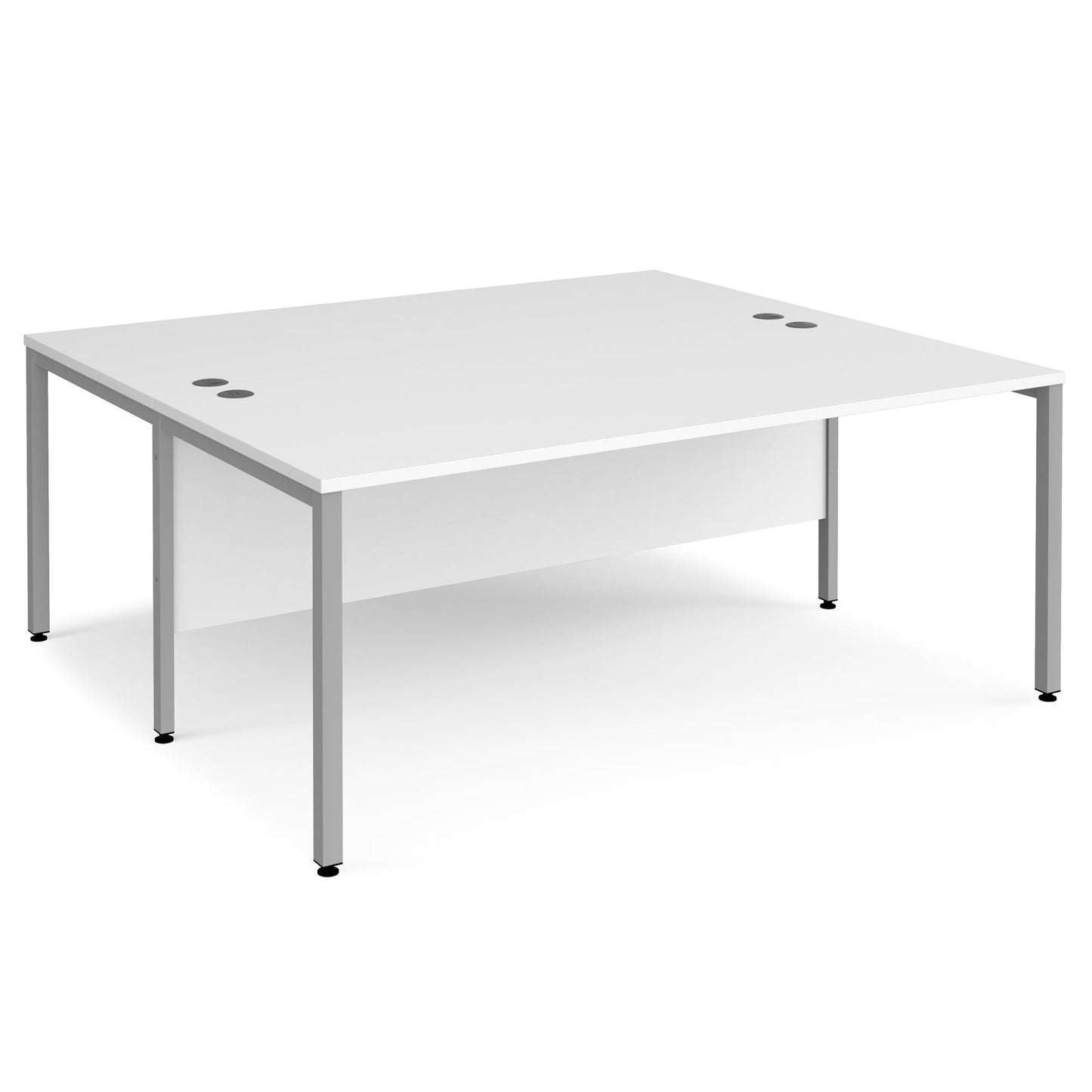 Maestro 25 bench back to back straight desks 1600mm