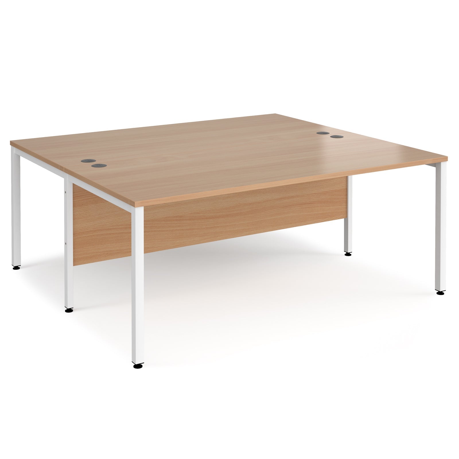 Maestro 25 bench back to back straight desks 1600mm