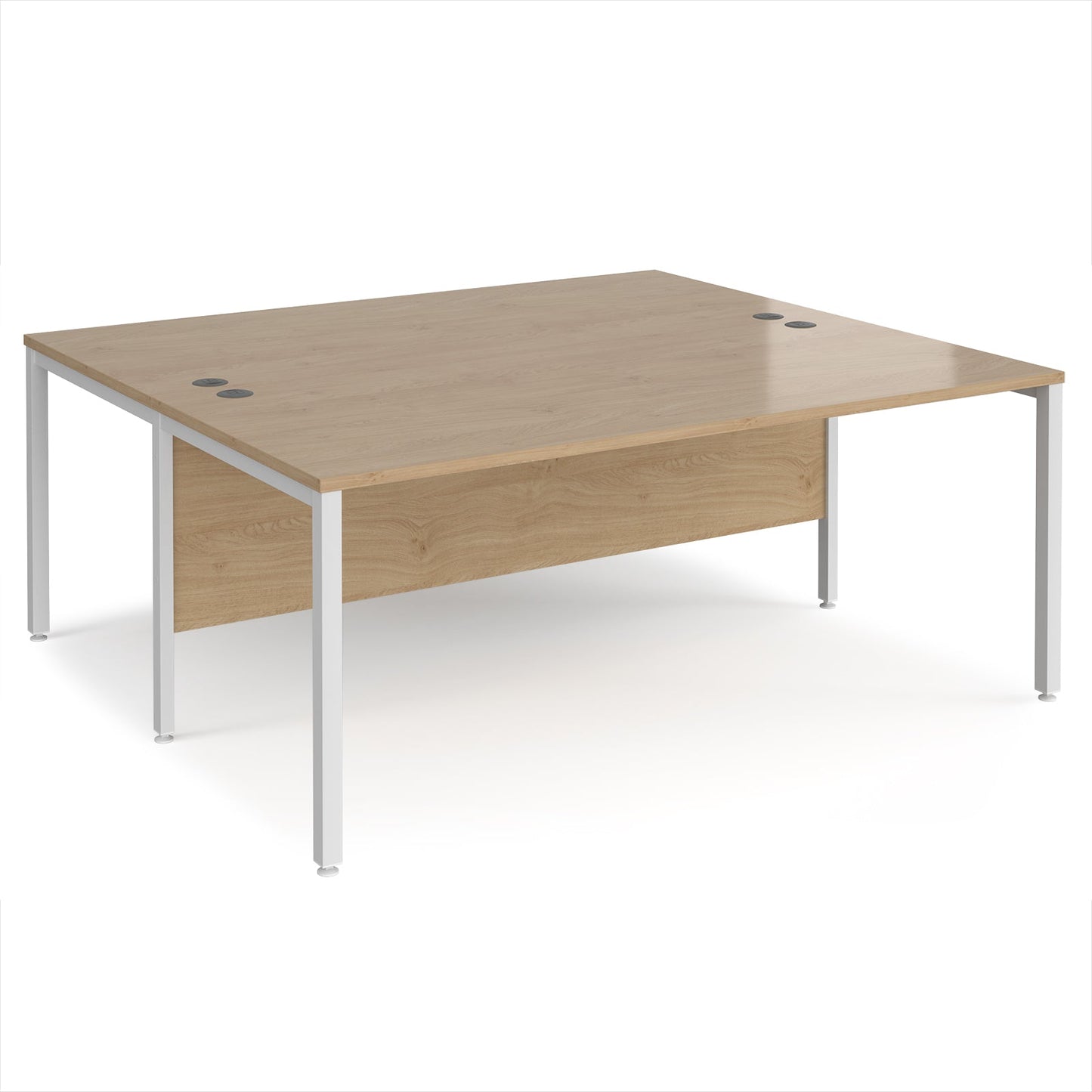 Maestro 25 bench back to back straight desks 1600mm