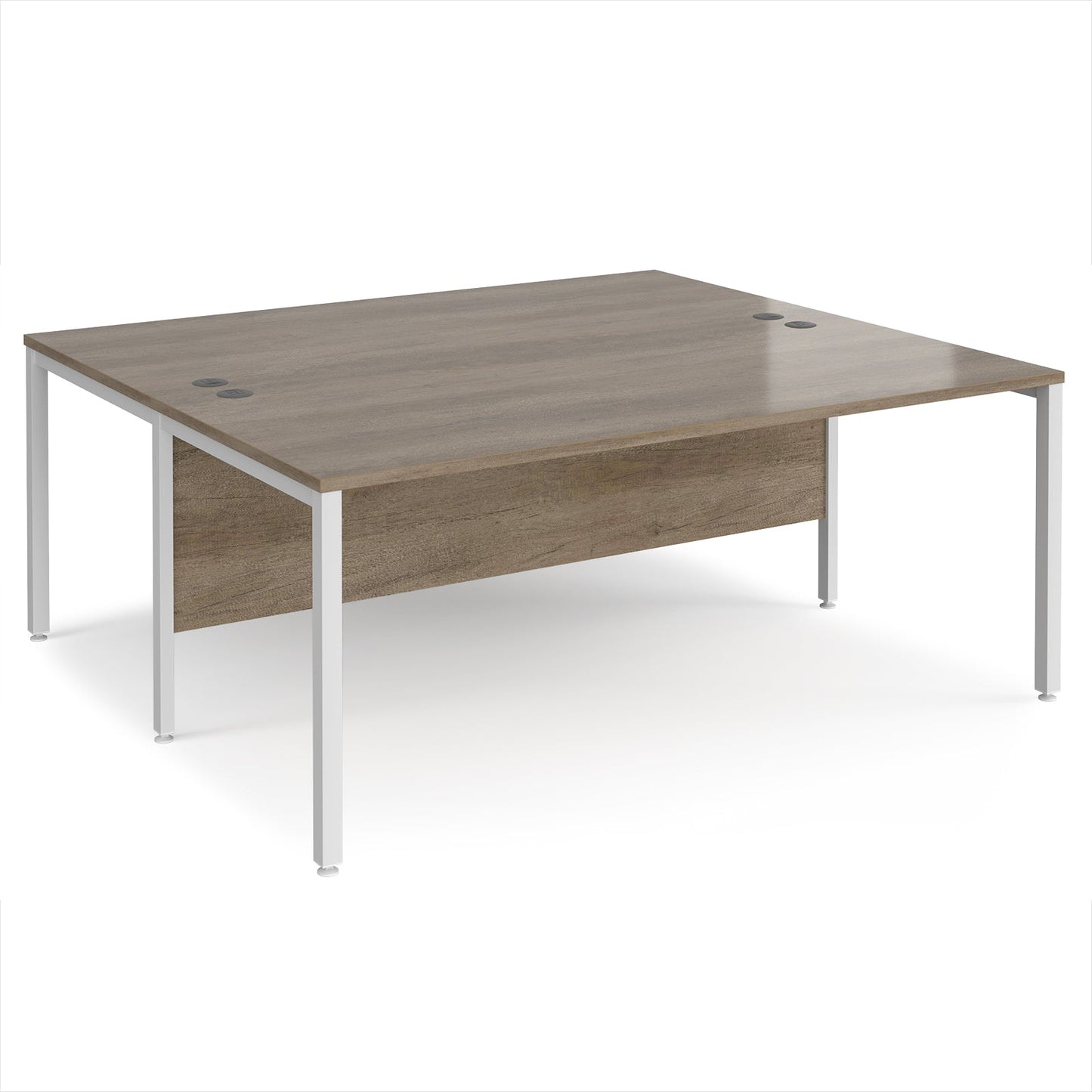 Maestro 25 bench back to back straight desks 1600mm