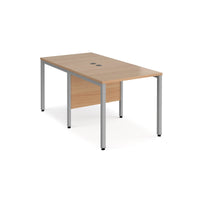 Maestro 25 bench back to back straight desks 1600mm