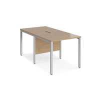 Maestro 25 bench back to back straight desks 1600mm