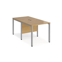 Maestro 25 bench back to back straight desks 1600mm