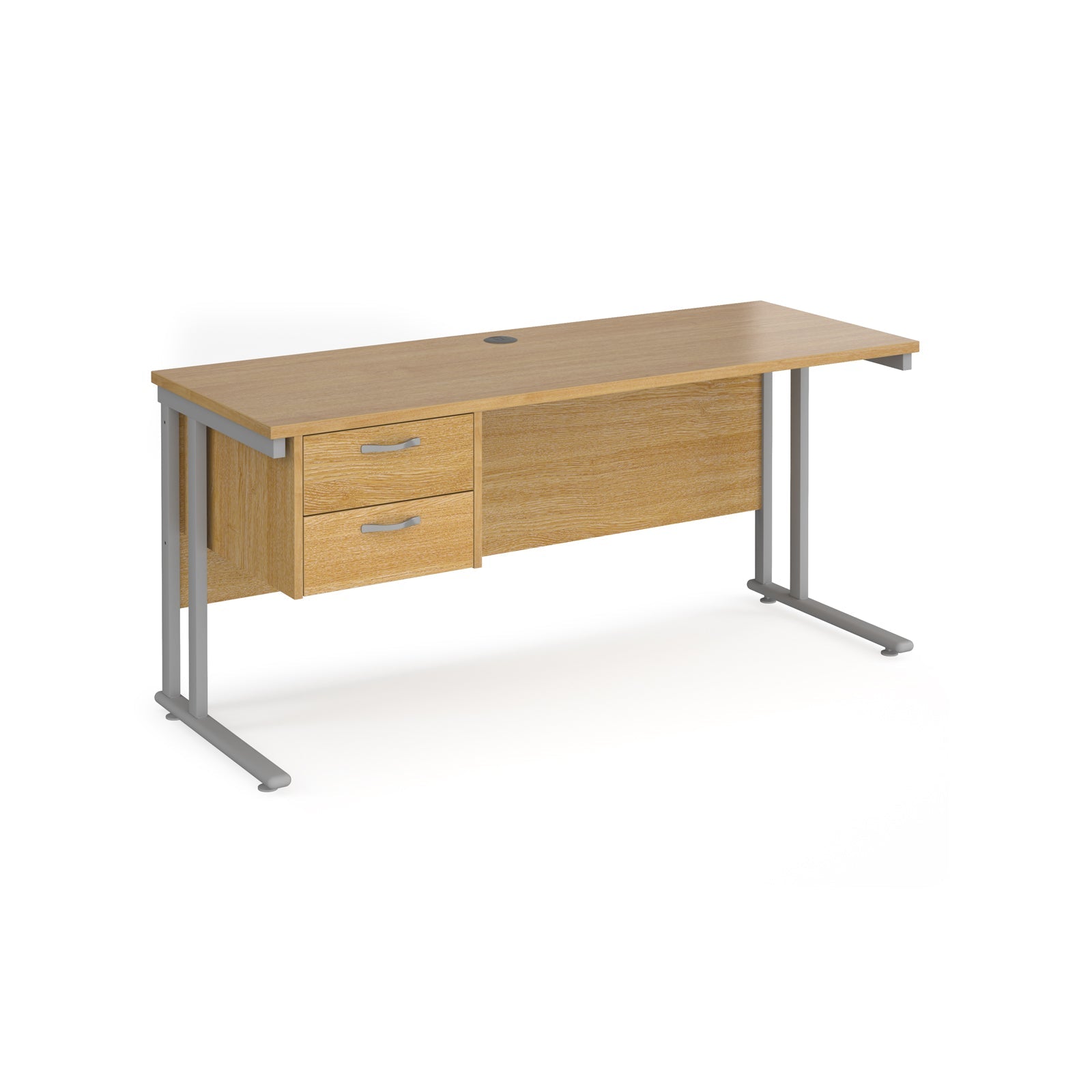 Maestro 25 Cantilever 600Mm Deep Desk With 2 Drawer Ped