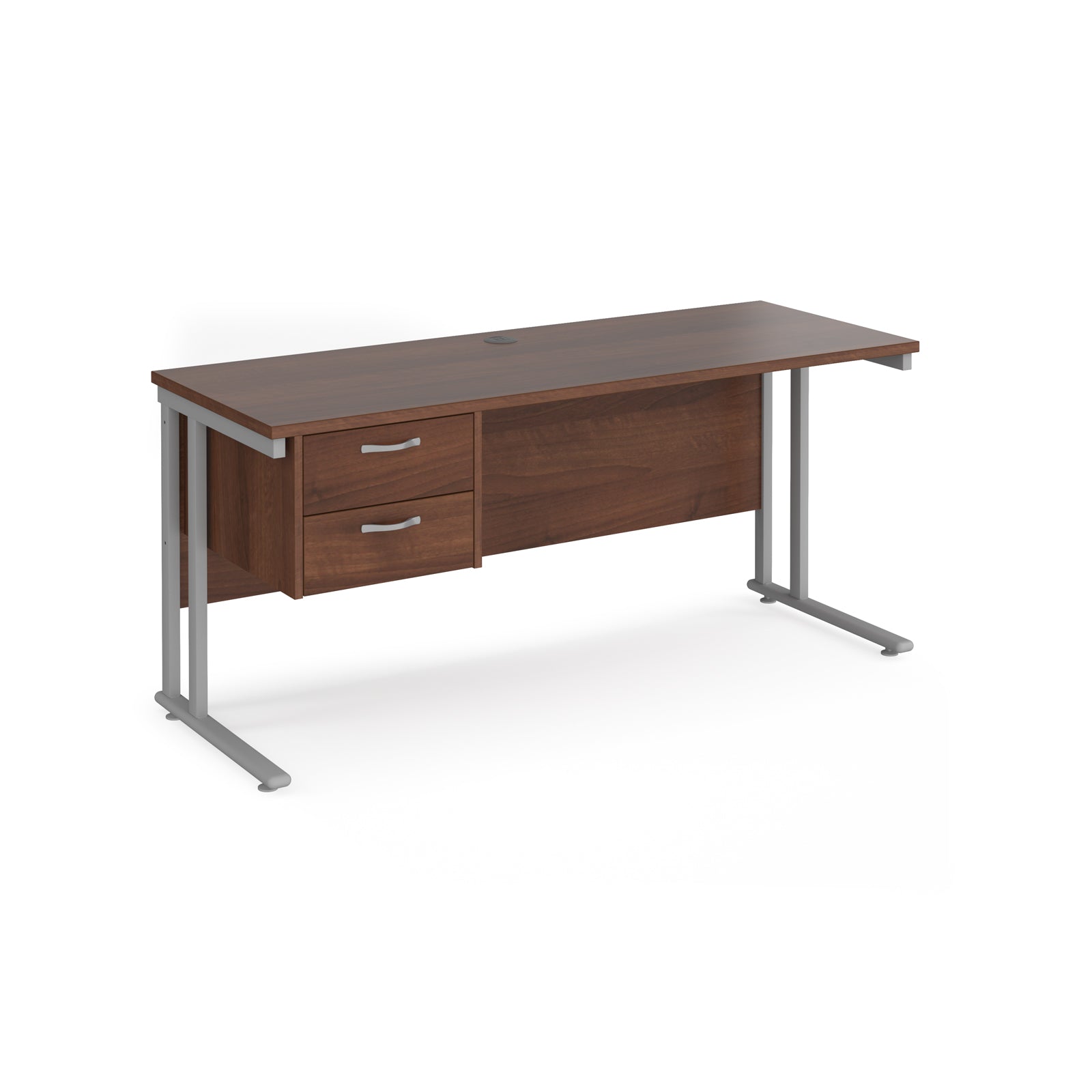 Maestro 25 Cantilever 600Mm Deep Desk With 2 Drawer Ped