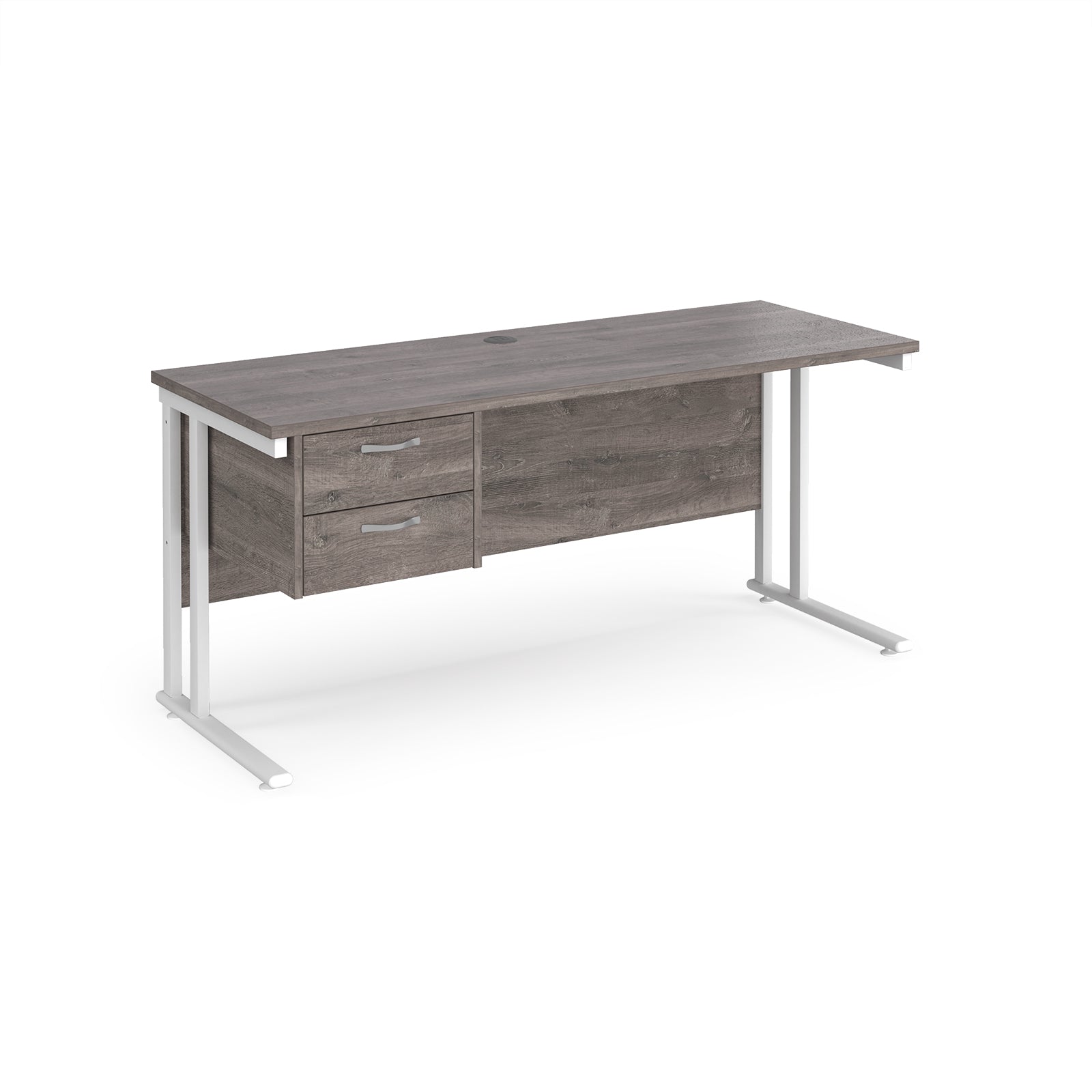 Maestro 25 Cantilever 600Mm Deep Desk With 2 Drawer Ped