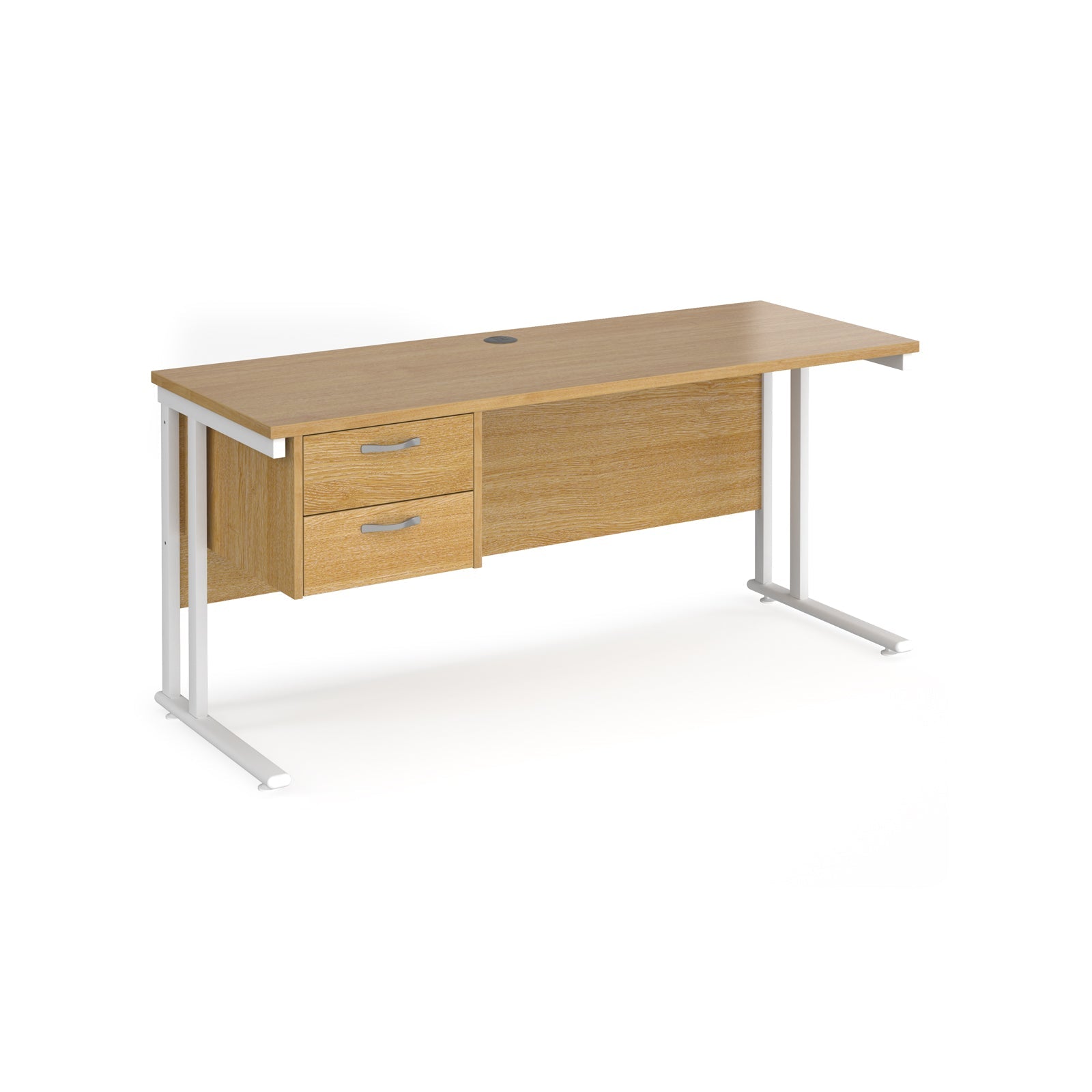 Maestro 25 Cantilever 600Mm Deep Desk With 2 Drawer Ped