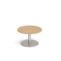 Monza circular coffee table with flat round base