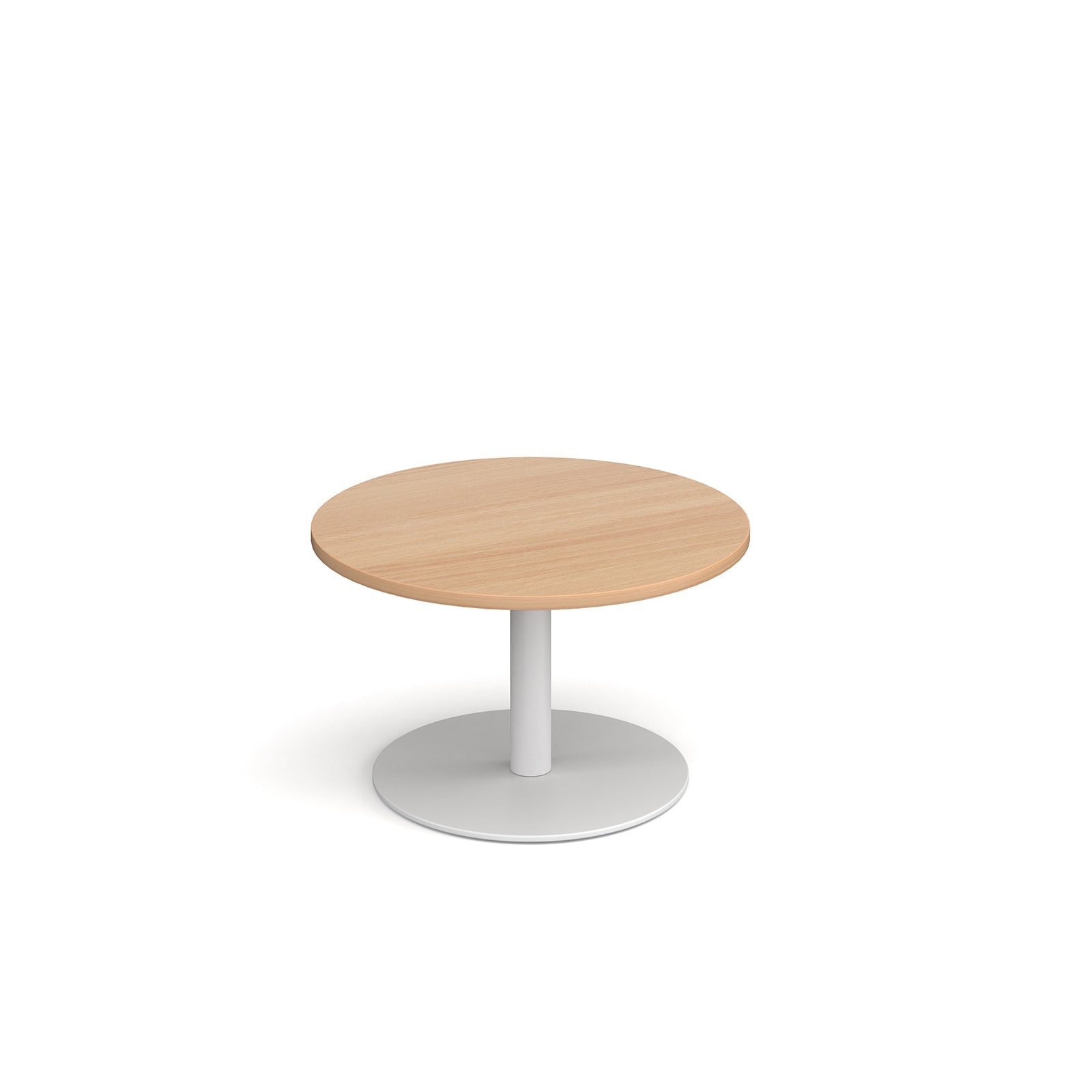 Monza circular coffee table with flat round base