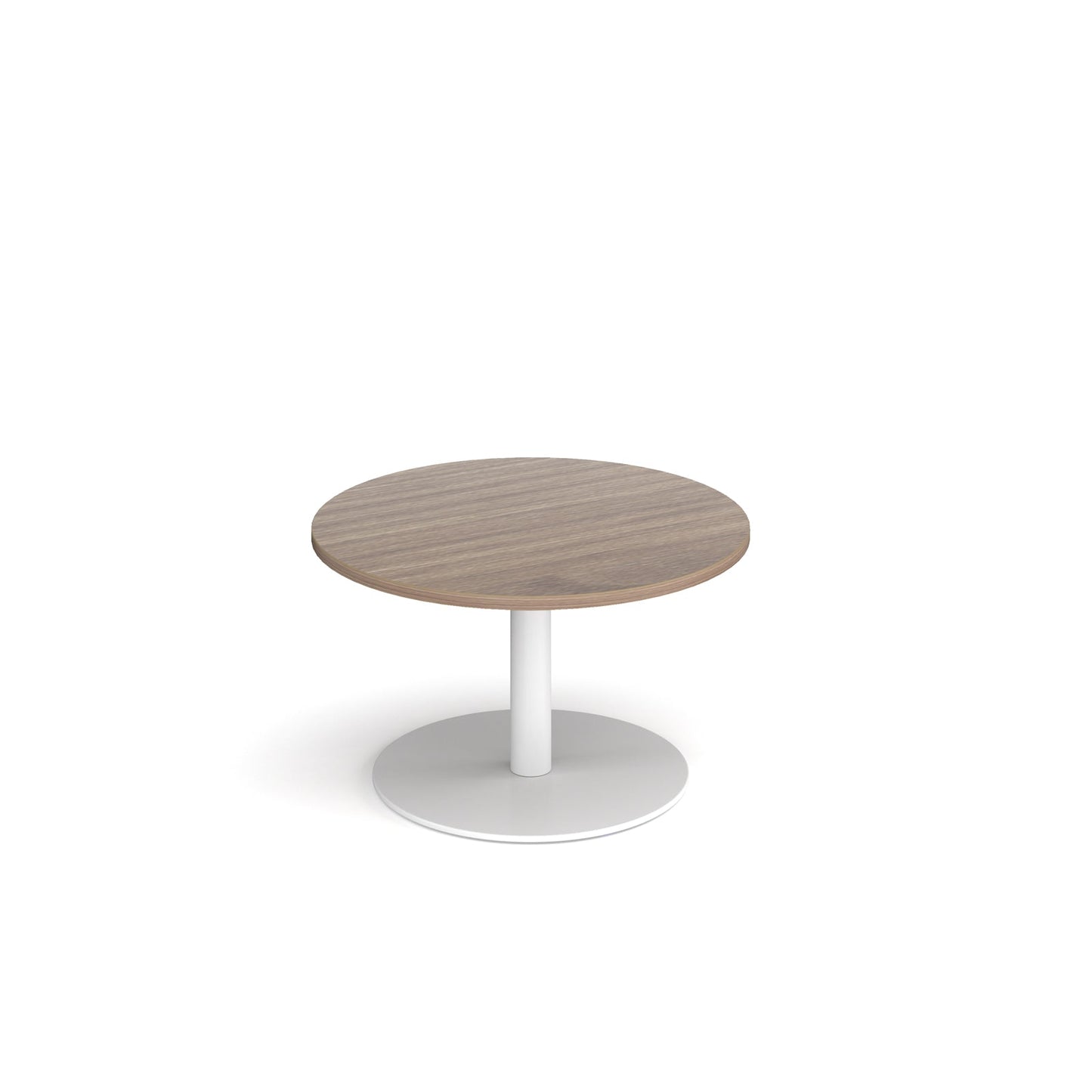 Monza circular coffee table with flat round base