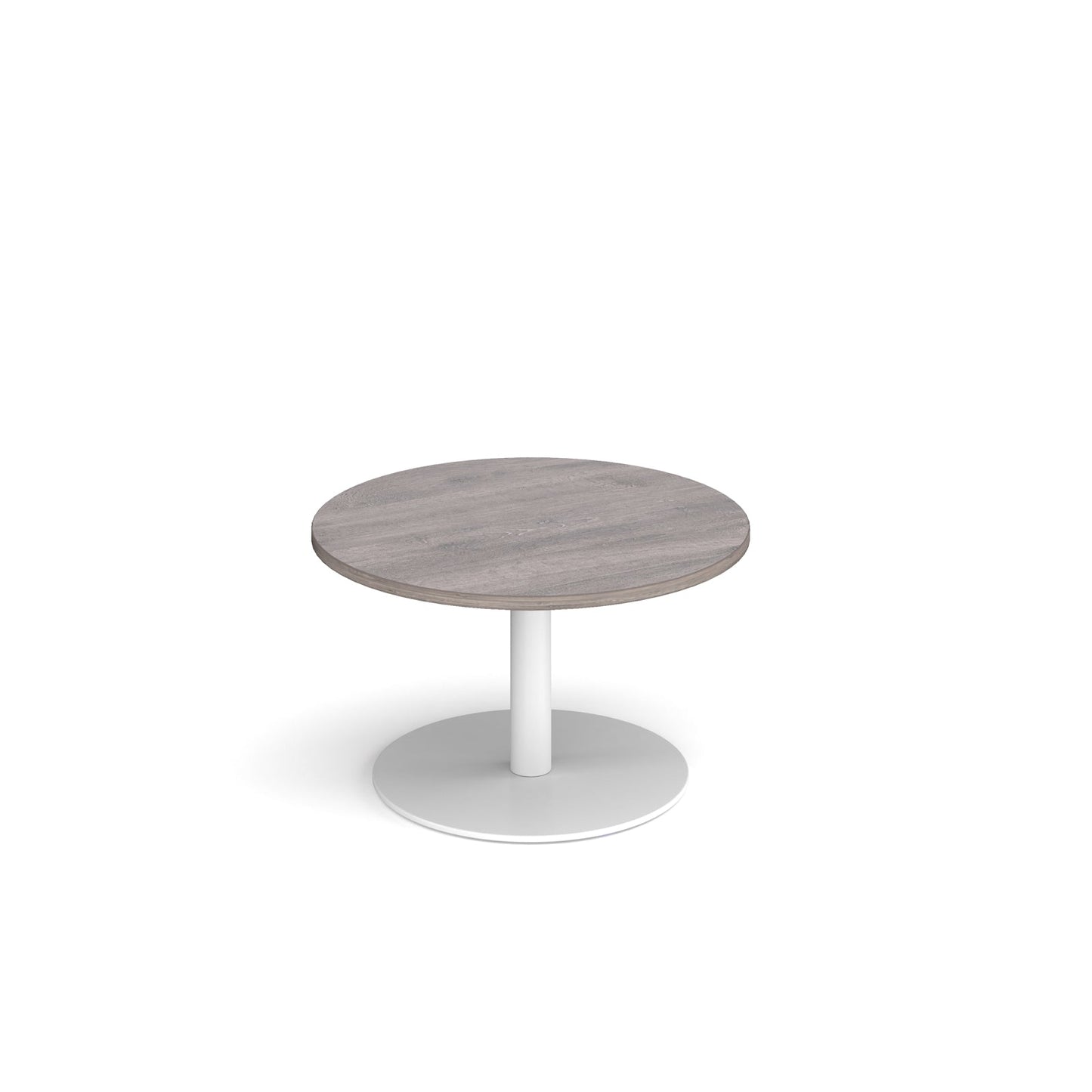 Monza circular coffee table with flat round base