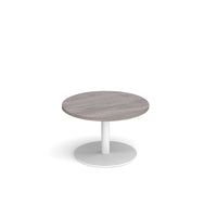 Monza circular coffee table with flat round base