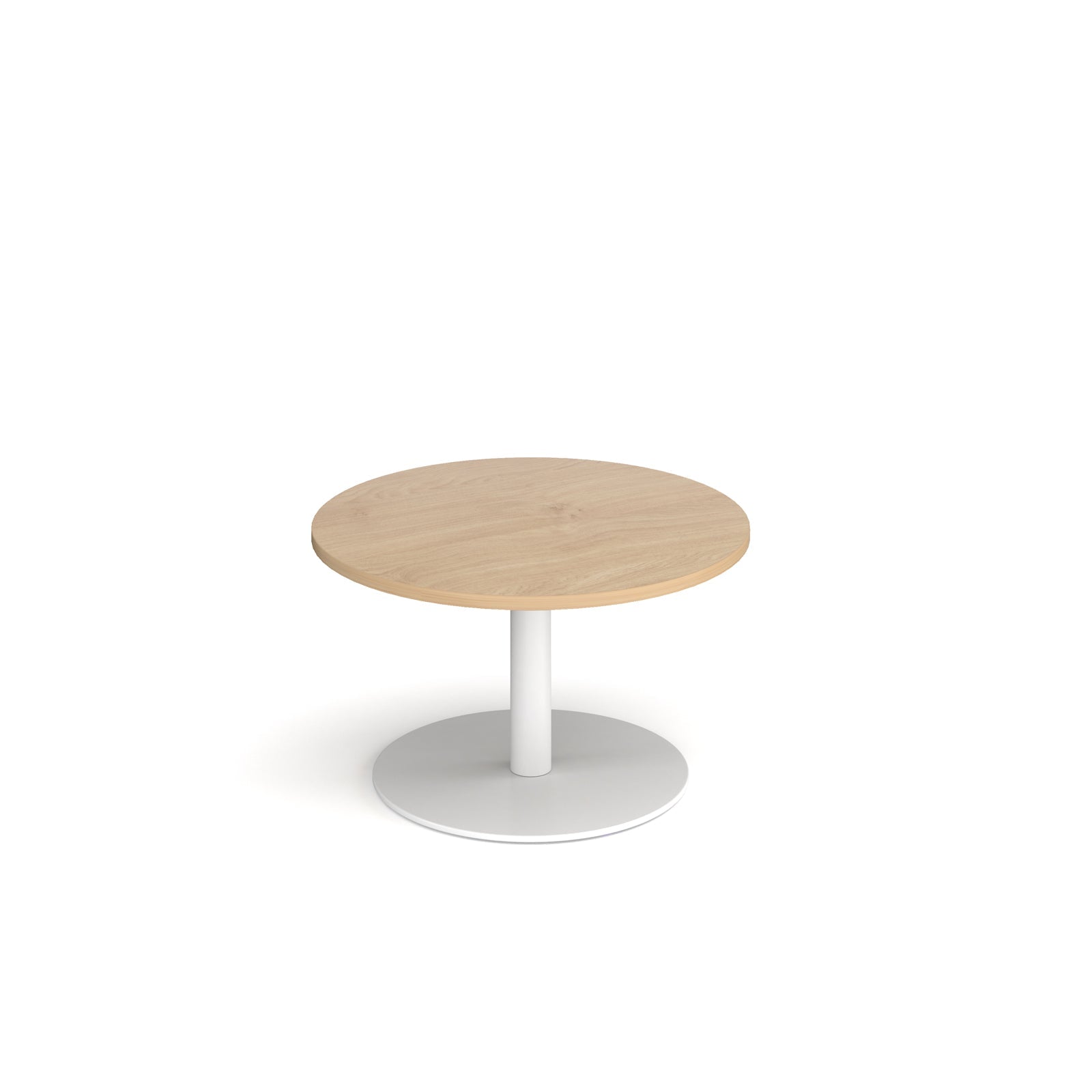Monza circular coffee table with flat round base