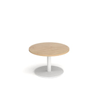 Monza circular coffee table with flat round base