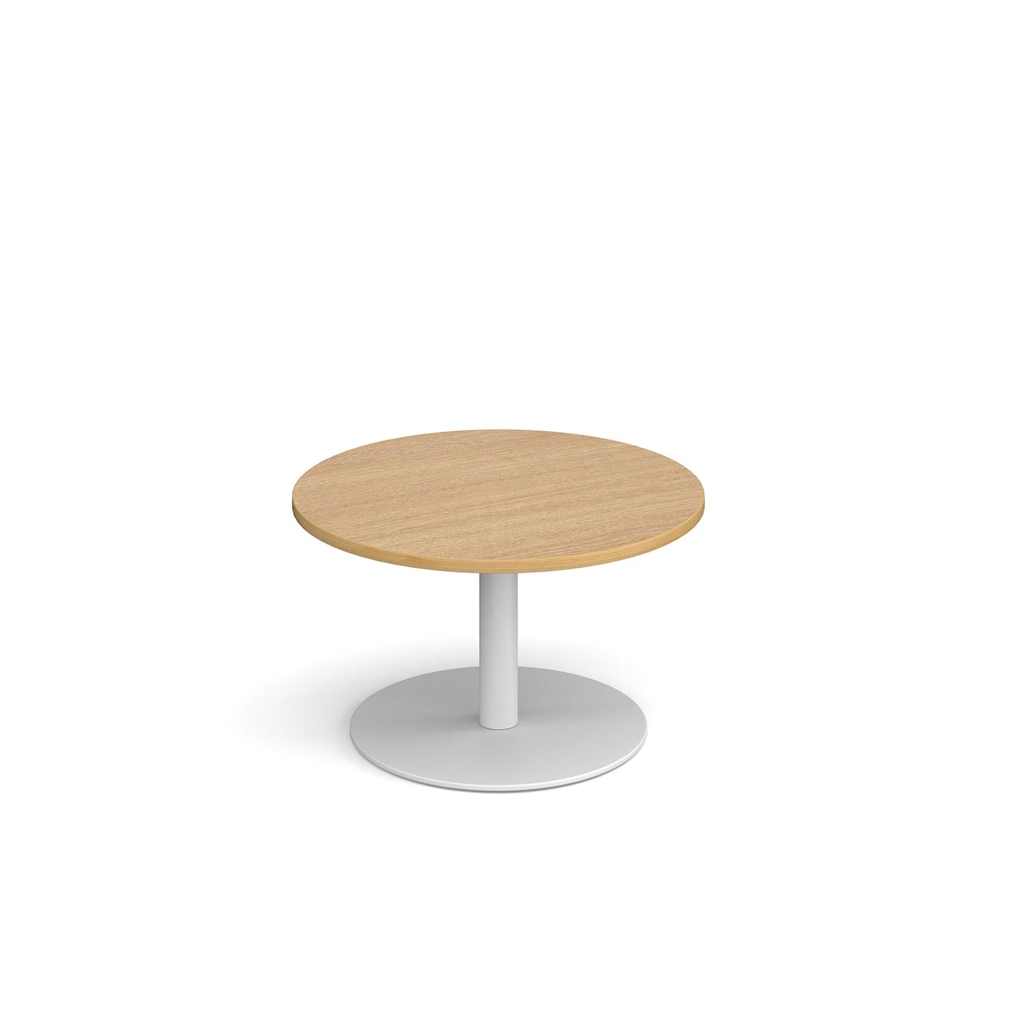 Monza circular coffee table with flat round base