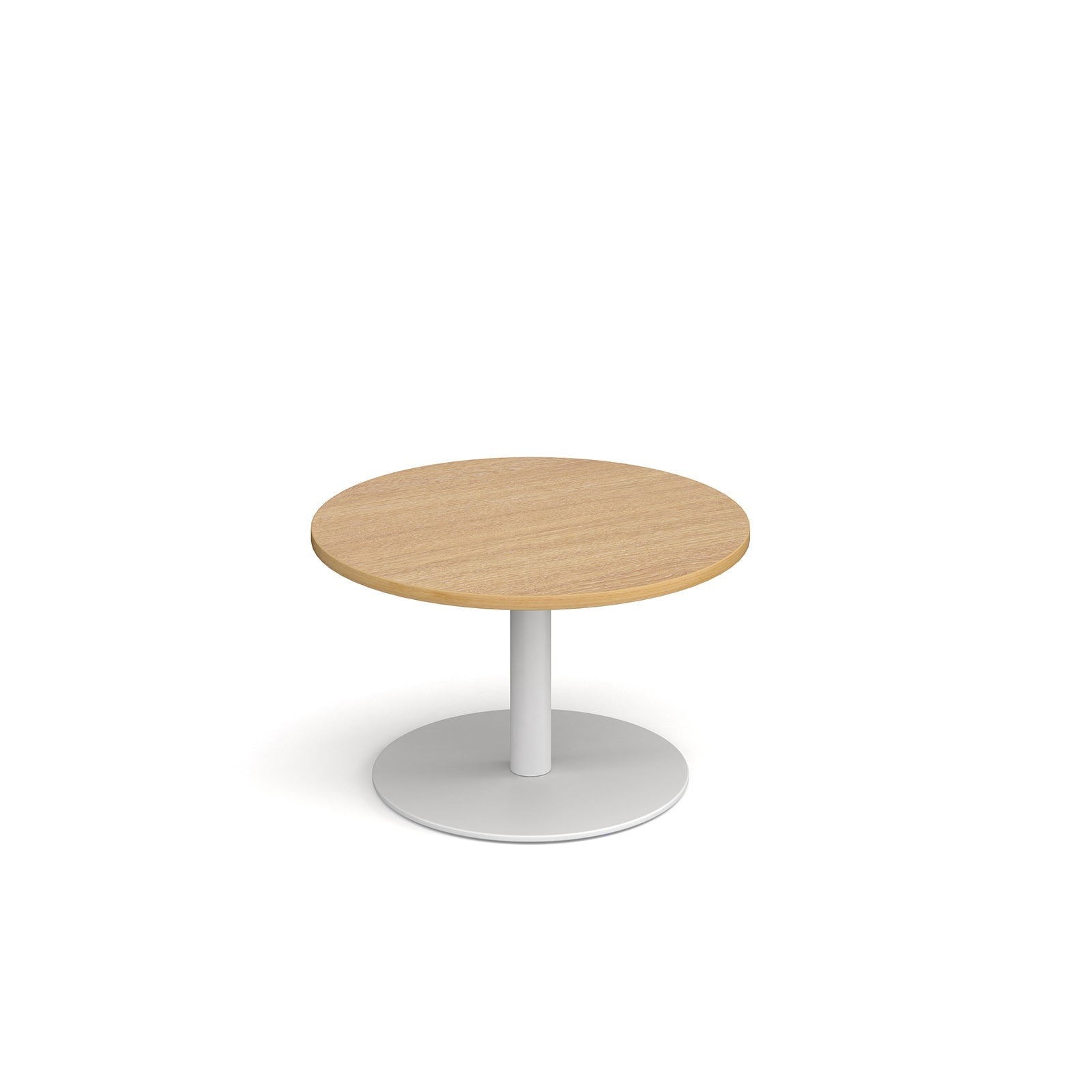 Monza circular coffee table with flat round base